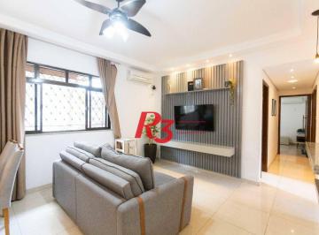 e34a0125d41e3d4c2707a50029be8ece645cb68a · Apartamento com 3 dormitórios à venda, 115 m² por R$ 579.000,00 - Embaré - Santos/SP