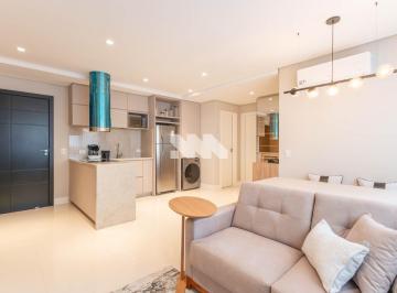 Apartamento · 51m² · 1 Quarto · 1 Vaga · Apartamento mobiliado para locação no São Francisco - Curitiba