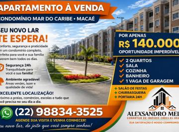 202605200928384644.png · Apartamento para Venda em Macaé, São Jose do Barreto, 2 dormitórios, 1 banheiro, 1 vaga