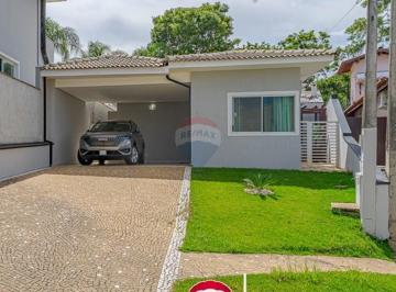 Casa · 199m² · 3 Quartos · 4 Vagas · Casa térrea em condomínio | 3 quartos (2 suítes) | Área gourmet + edícula | Valinhos