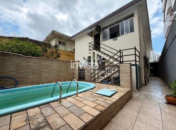 Casa · 146m² · 3 Quartos · 1 Vaga · Casa Geminada à Venda em Santos (Campo Grande) – 146 m², Financiamento