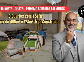 Casa de 3 quartos, Gama · Casa e Lote de 400m² - Ponte Alta Norte | 3 Qtos c/ Suíte | Cond. Formado Próximo ao Ponte Alta Mall