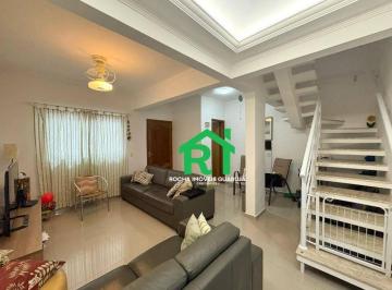 Sala · Casa com 3 quartos (1 suíte), 1 vaga e lazer à venda no Tombo, Guarujá