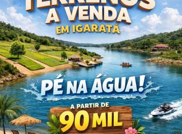 Terreno , Igaratá · Lote pé na água na represa de Igarata