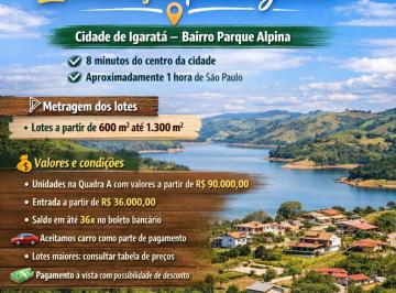 Terreno , Igaratá · Últimas unidades pé na água.