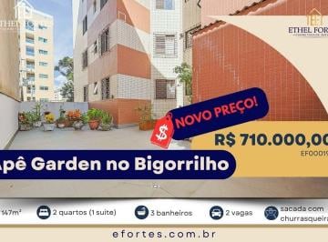 Apartamento de 2 quartos, Curitiba · APARTAMENTO GARDEN NO BIGORRILHO (CHAMPAGNAT) | 147 m² TOTAL | 2 VAGAS | GARDEN PRIVATIVO