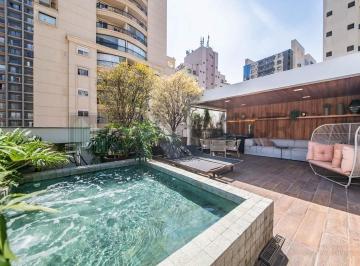 Foto 01 · Cobertura na Vila Nova Conceição: 2 quartos, 2 suítes, 3 salas, 3 banheiros, 3 vagas, 152m². Venha c