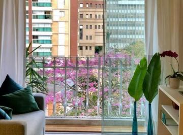 Foto 01 · Apartamento para locação mobiliado no Itaim Bibi, São Paulo-SP: 2 quartos, 2 suítes, 2 salas, 2 banh