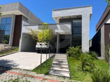 Fachada · Linda casa térrea no Alphaville com 3 dormitórios, todos suítes! 200m² de área construída.