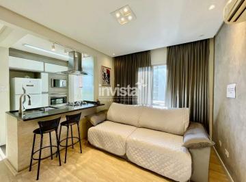 Apartamento · 51m² · 1 Quarto · 1 Vaga · Apartamento para Aluguel no Gonzaga, Santos - 50,63 m² | Residencial