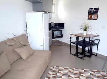 Apartamento · 45m² · 1 Quarto · 1 Vaga · Flat disponível para locação nos Jardins próximo do Parque Ibirapuera com 1 dorm e 1 vaga.