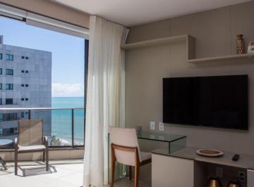 Apartamento · 54m² · 1 Quarto · 1 Vaga · Apartamento para alugar no Edf. Ivani Silvestre, na Av. Boa Viagem – 54,35m², 1 suíte, beira-mar | R