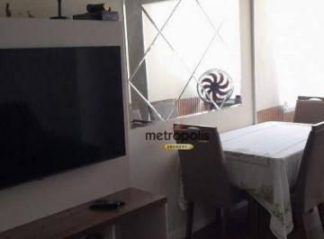 Sala de estar · Apartamento com 2 dormitórios à venda, 56 m² por R$ 305.000,00 - Parque São Vicente - Mauá/SP