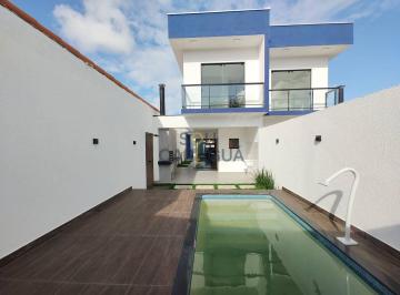 Casa · 150m² · 3 Quartos · 2 Vagas · Casa nova a venda com piscina e 3 quartos no Porto Novo em Caragua