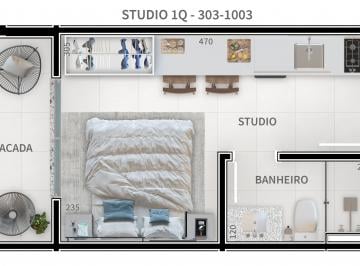 Apartamento de 1 quarto, Curitiba · Studio à venda na planta – 20,04m² | Andar alto | Centro Cívico
