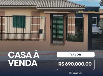Foto 01 · Casa à venda em Xaxim-SC, bairro Flor: 3 quartos, 1 sala, 1 vaga de garagem, 230m² de área!
