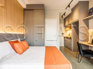 Apartamento · 30m² · 1 Quarto · Studio mobiliado à venda na Chácara Santo Antônio 30m² | Próx metrô e Berrini
