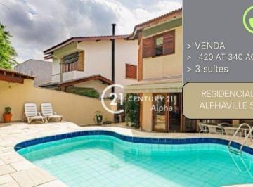 2cf43c9789288c5b797ef8ad03fffc6a1393910e · Casa com 3 dormitórios à venda, 340 m² por R$ 2.500.000,00 - Residencial Cinco (Alphaville) - Santan