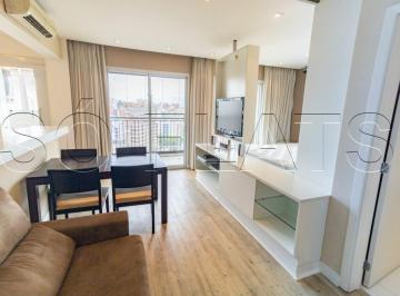Apartamento · 50m² · 1 Quarto · 1 Vaga · Flat em Vila Nova Conceição, São Paulo/SP de 50m² 1 quartos para locação R$ 4.800,00/mes