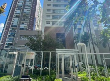 fachada condominio · LINDO STUDIO NO MELHOR LUGAR DO BROOKLIN MOBILIADO 38M² 1 VAGA DE GARAGEM