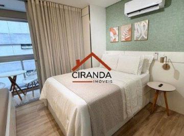 Apartamento · 22m² · 1 Quarto · Studio mobiliado, pronto para morar, com decoração moderna e funcional.