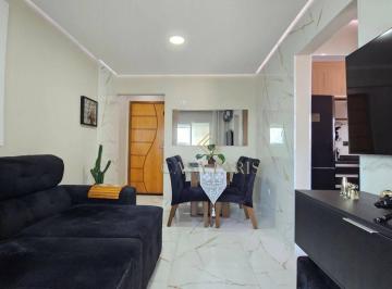 Sala · Apartamento PORTEIRA FECHADA com 1 suíte à venda, 46 m² por R$ 449.000 - Vila Guilhermina - Praia Gr