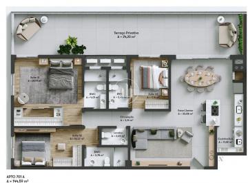 Apartamento · 144m² · 3 Quartos · 2 Vagas · Apartamento Terraço com 3 suítes e 2 vagas - MHaus