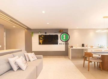 Apartamento · 76m² · 2 Quartos · 1 Vaga · Apartamento com 2 dormitórios à venda no Brooklin - São Paulo - SP - Mobiliado
