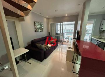 f9365a5891b26a4ca54827ef36b39a966b738cd5 · Apartamento Duplex com 1 dormitório à venda, 60 m² por R$ 835.000,00 - Gonzaga - Santos/SP