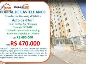 99f49498923dc2e6d3ff4e953e7b466138872d7f · Apartamento com 2 dormitórios à venda, 67 m² por R$ 470.000 - Floradas de São José - São José dos Ca