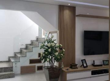 Casa · 140m² · 3 Quartos · 3 Vagas · Sobrado 3 Dormitórios com 3 Vagas em Vila Pires, Santo André – Financia e Aceita Permuta