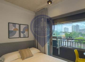 Foto 01 · Studio à venda ou locação em Santo Amaro, São Paulo-SP: 1 quarto, 2 salas, 1 banheiro, 22m² de área.