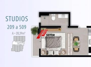 Apartamento · 28m² · 1 Quarto · Studio à Venda no Smart 1 Trindade Florianópolis.