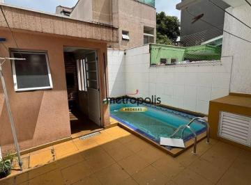 Piscina · Sobrado com 3 dormitórios à venda, 218 m² por R$ 700.000,00 - Vila Camilópolis - Santo André/SP