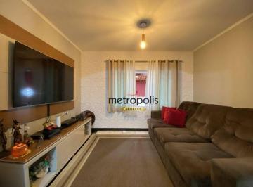 Sala de Estar · Sobrado com 2 dormitórios à venda, 151 m² por R$ 852.000,00 - Parque Jaçatuba - Santo André/SP