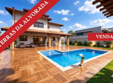 Casa · 291m² · 3 Quartos · 4 Vagas · Condomínio Terras da Alvorada - Casa com 3 dormitórios, piscina e amplo quintal no Terras da Alvorad