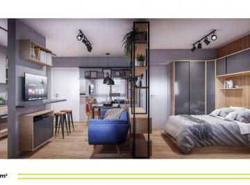 Apartamento · 40m² · 1 Quarto · 1 Vaga · Apartamentos à venda na Floresta, Porto Alegre | 1 quarto com 40 m²