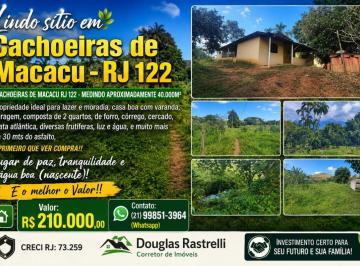 Rural de 2 quartos, Cachoeiras de Macacu · Lindo sítio em Cachoeiras de Macacu - RJ 122 - Oportunidade!!
