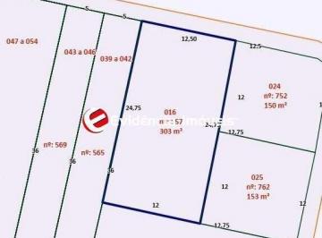 Terreno · 303m² · Terreno à venda, 303 m² por R$ 980.000,00 - Vila Scarpelli - Santo André/SP