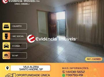 Casa · 50m² · 1 Quarto · Casa à venda, 50 m² por R$ 349.999,99 - Vila Alzira - Santo André/SP