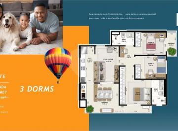 Apartamento · 89m² · 3 Quartos · 1 Vaga · Apartamento com 3 quartos à venda em Encruzilhada - SP