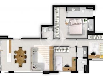 Apartamento · 88m² · 3 Quartos · 1 Vaga · ágio codigo: 111273