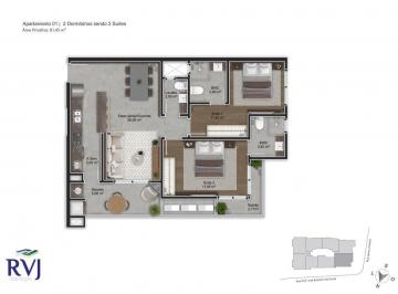 Planta humanizada final 01 - 2 su tes (imagem ilustrativa - mobili rio e decora  o n o inclu dos) · Trindade | Apartamento 2 suítes + 1 vg e hb