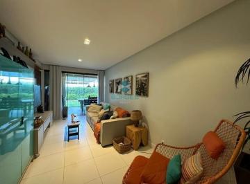 Living espaçoso | Borges Realty · Apartamento à Venda no Condomínio Itacimirim Exclusive com 100m², 3 Quartos sendo 2 Suítes.