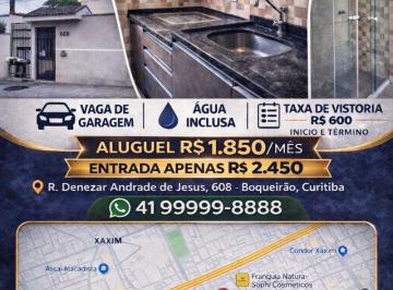 Apartamento de 1 quarto, Curitiba · Apartamento 1 Quarto com Vaga – Boqueirão – Água Inclusa – R$ 1.850