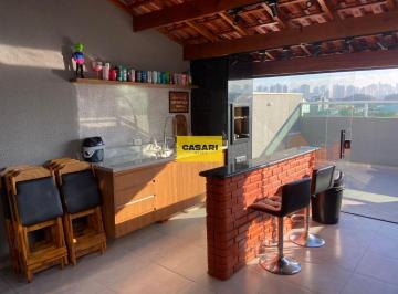 Apartamento · 91m² · 2 Quartos · Cobertura à venda na Vila Scarpelli em Santo André com 2 quartos, varanda e área gourmet
