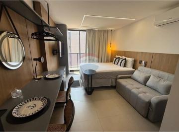 Apartamento · 22m² · 1 Quarto · 1 Vaga · Flat  mobiliado á venda a 250m da praia de Ponta de Campina, Cabedelo