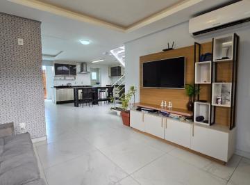 6b4a0ff1-d924-4bc1-b871-869e16826366 · Elegante casa para venda em São João do Rio Vermelho com 3 quartos, sendo 3 suítes, 157m²