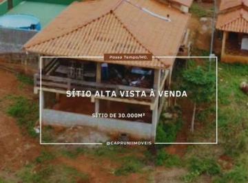 Rural · 30000m² · 2 Quartos · 4 Vagas · Sítio de 30.000m² com vista definitiva e estrutura completa em Passa Tempo/MG.