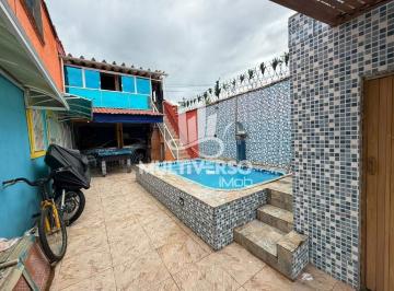 Casa · 60m² · 3 Quartos · 3 Vagas · Sobrado com Piscina à venda em Caiçara (Praia Grande) – 3 dormitórios, 3 vagas, financiável